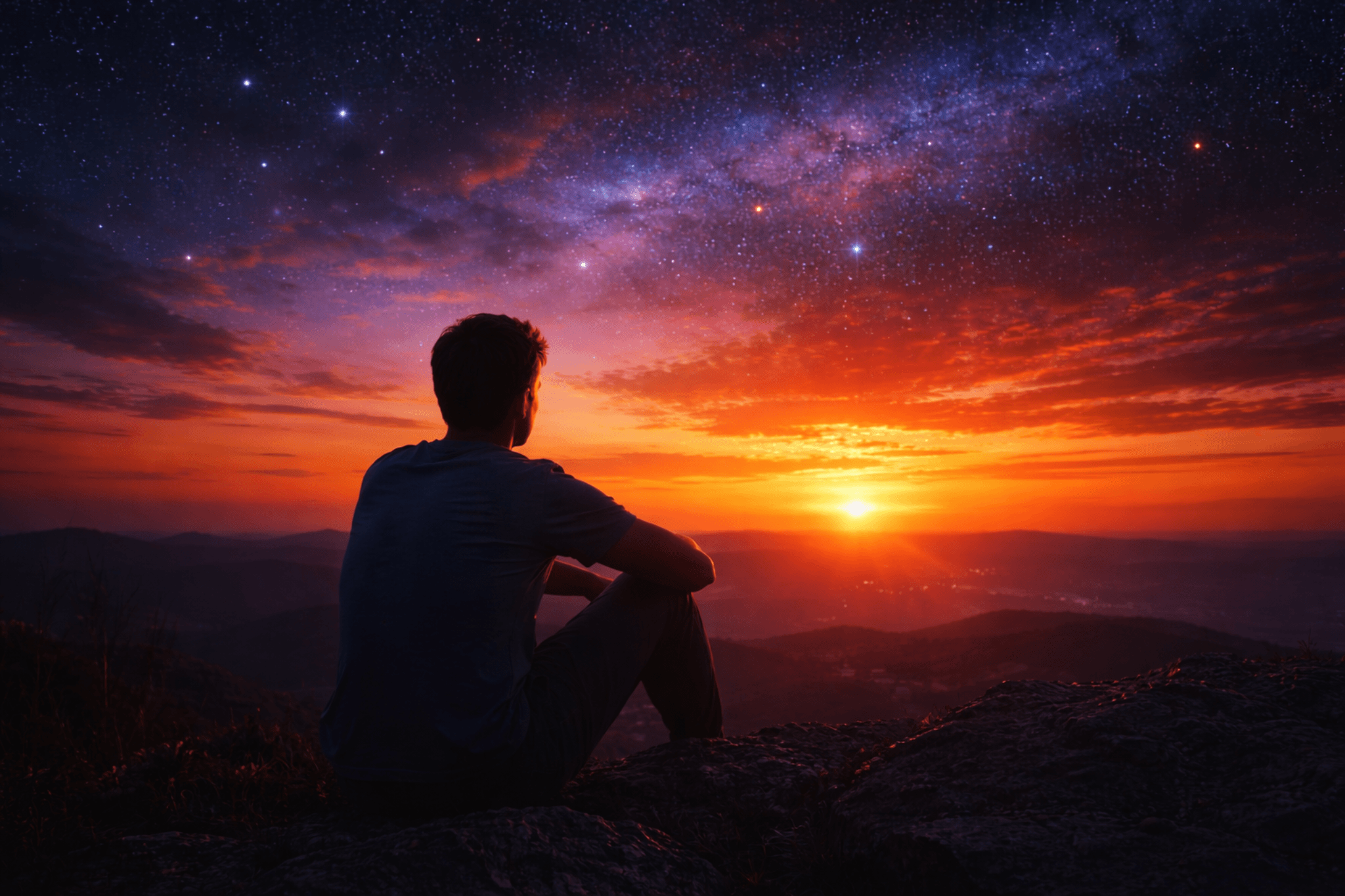Person reflecting at sunset symbolizing life changes around age 29 astrology insight